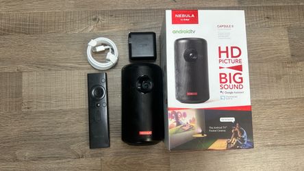 Anker Nebula Capsule II rechargeable portable camping HD Projector android TV apps