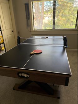 Hathaway 2-in-1 Air Hockey and Table Tennis Table