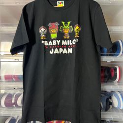 *NEW* Large JAPAN EXCLUSIVE BAPE A BATHING Ape Baby Milo Mens T-Shirt