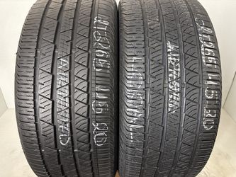 2 Tires 265 45 20 Continental Crosscontact Lx Sport No Repairs High Tread 