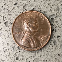 1969-D Penny, No FG, Floating Roof