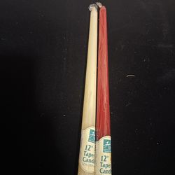 Hearth Side 12 inch taper candles 10 pack, 5 white & 5 red