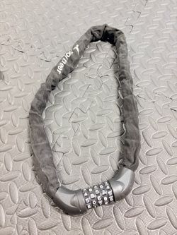 Bike chain lock with 5 digit key combination