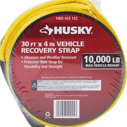 2 Brand new 4 in. x 30 ft. Vehicle Recovery Strap