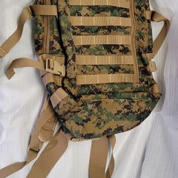 Army Back Pack with Digital Camo Pattern