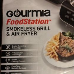 Gourmia 5 In 1 Food station Smokeless Grill And Air Fryer for Sale in