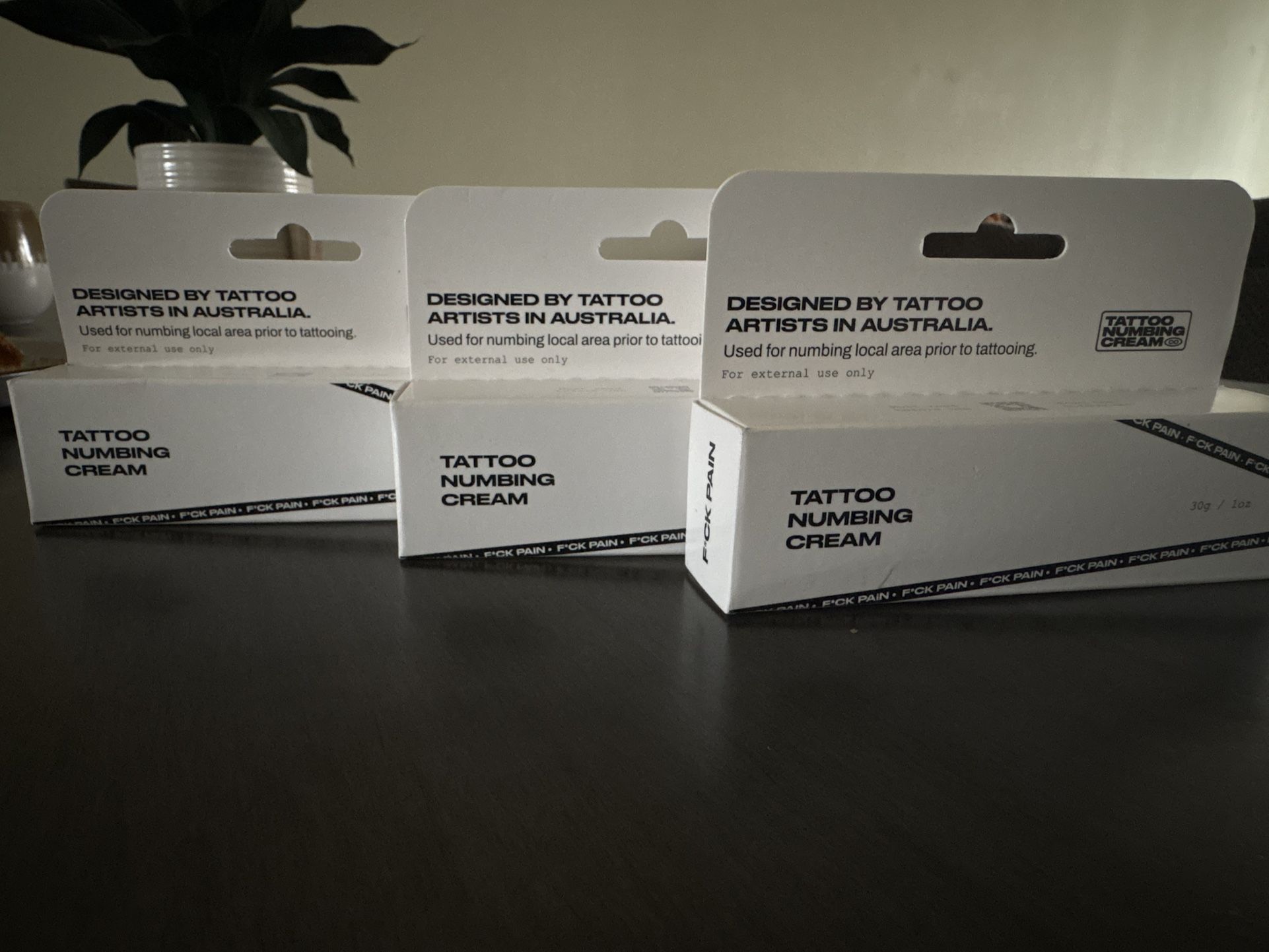tatto numbing cream