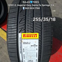 255/35/18 PIRELLI PZERO A/S •Brand new tires / Llantas nuevas ¤ DM 📞 for a Quote. 