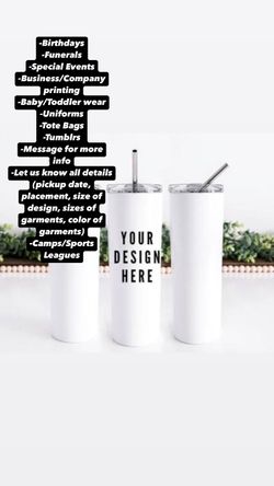 Print Shirts/Hoodies/Bags- $0