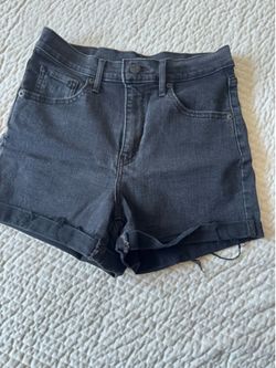 Levis black denim shorts mile high shorts size 28