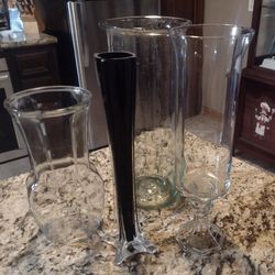 Bundle Of Four Large Glass Vases 59 North Houston TX 77016