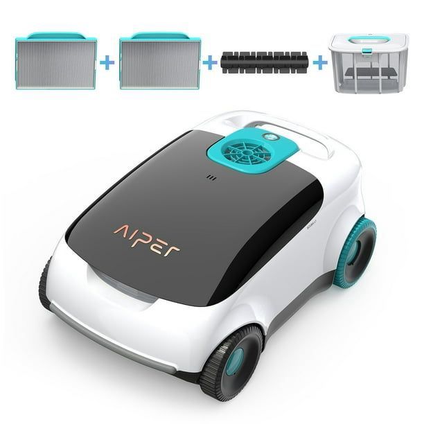 Aiper Scuba L1 Cordless Above-Ground Pool Vacuum with Extra Brush, Filters & Baskets