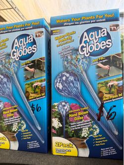 Aqua Globes COPY 0 Large Water Globe Twin Pack