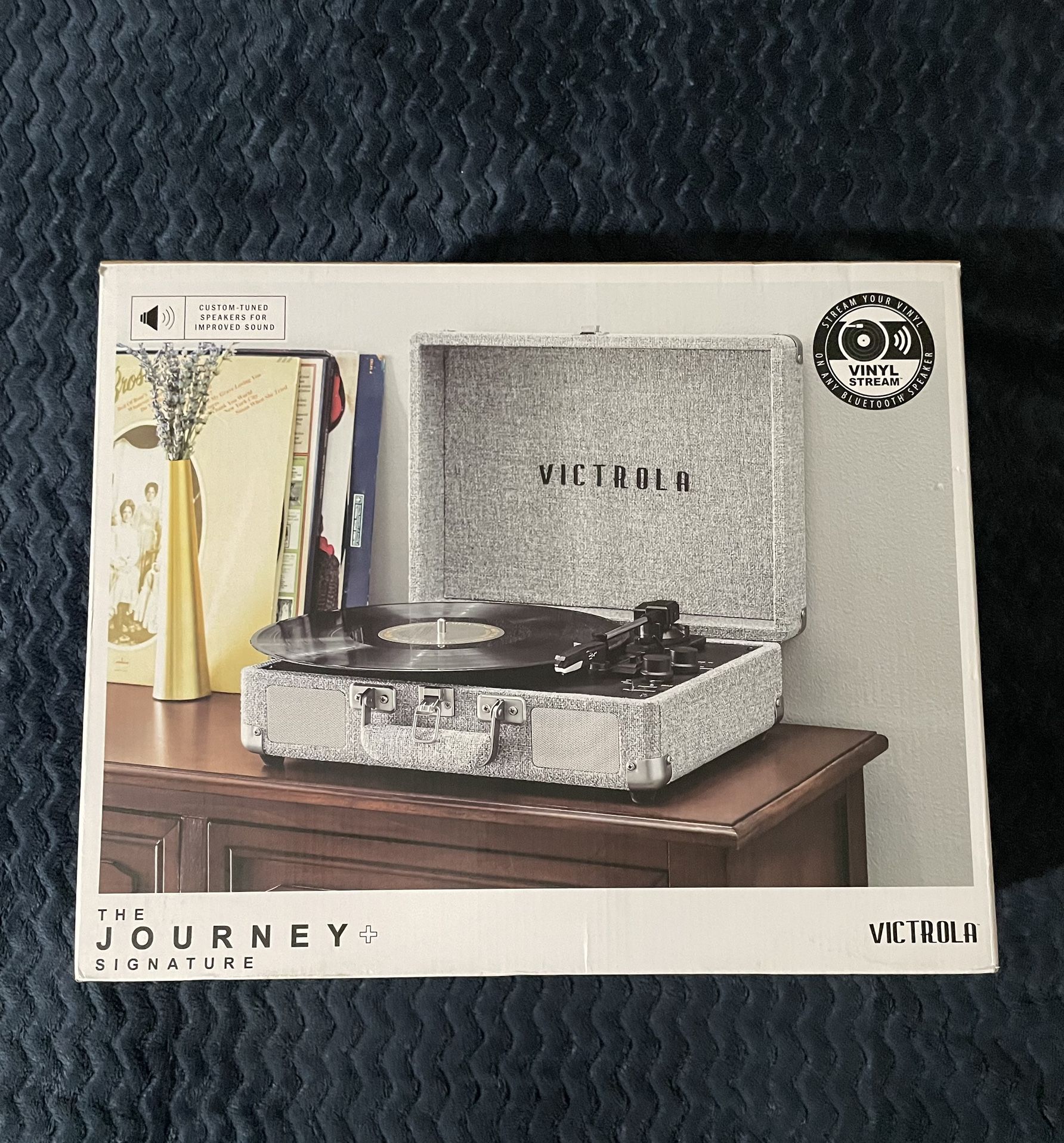 Victrola Journey+ Signature Bluetooth Suitcase Record Player, Built-in Speakers
