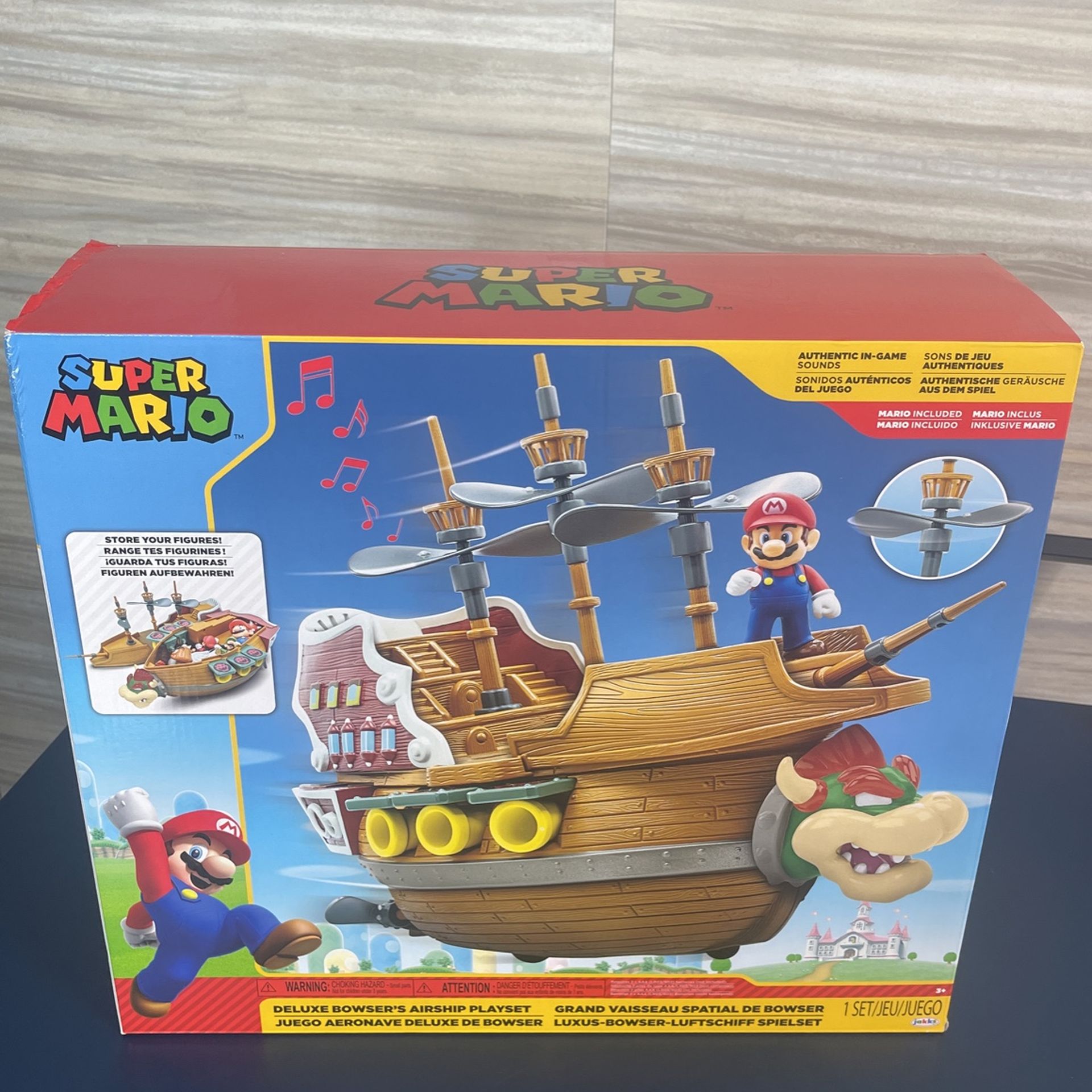 Super Mario Deluxe Bowser Air Ship Playset