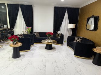 Couche and table set for living room