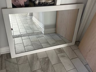 Large Mirror with wooden frame