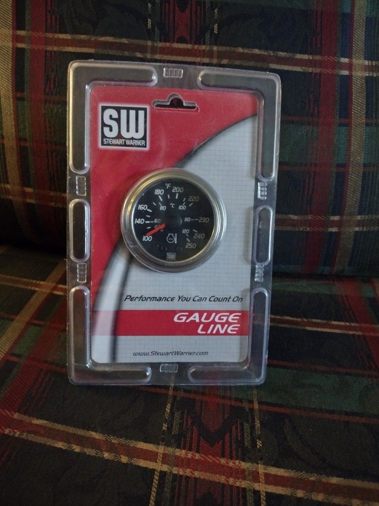 Steward Warner Gauge Line Series 100-250 Fahrenheit Water Temp Gauge...new