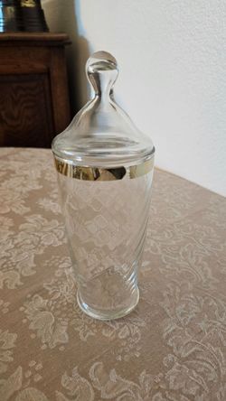 Clear Glass Apothecary Jar with Lid