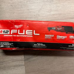 Milwaukee M12 FUEL 12-Volt Lithium-Ion Brushless Cordless High Speed 3/8 in. Ratchet (Tool-Only)