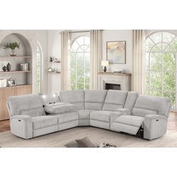Power Recliner Sectional. NEW.