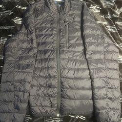 Club Room Performance Black/blue Puffer Jacket XL