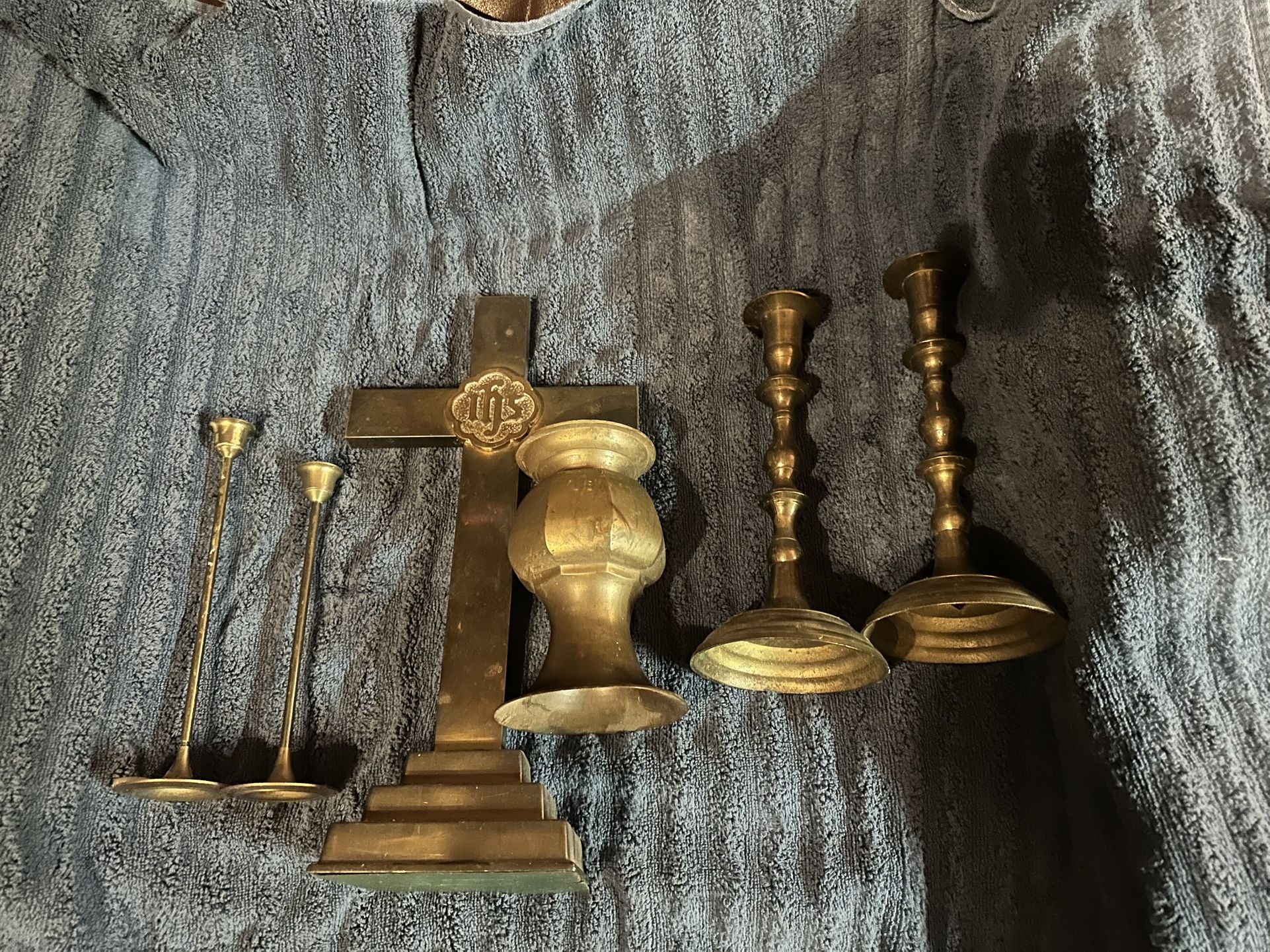 Vintage Brass Altar Cross