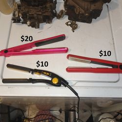ConAir and Remington flat irons for hair