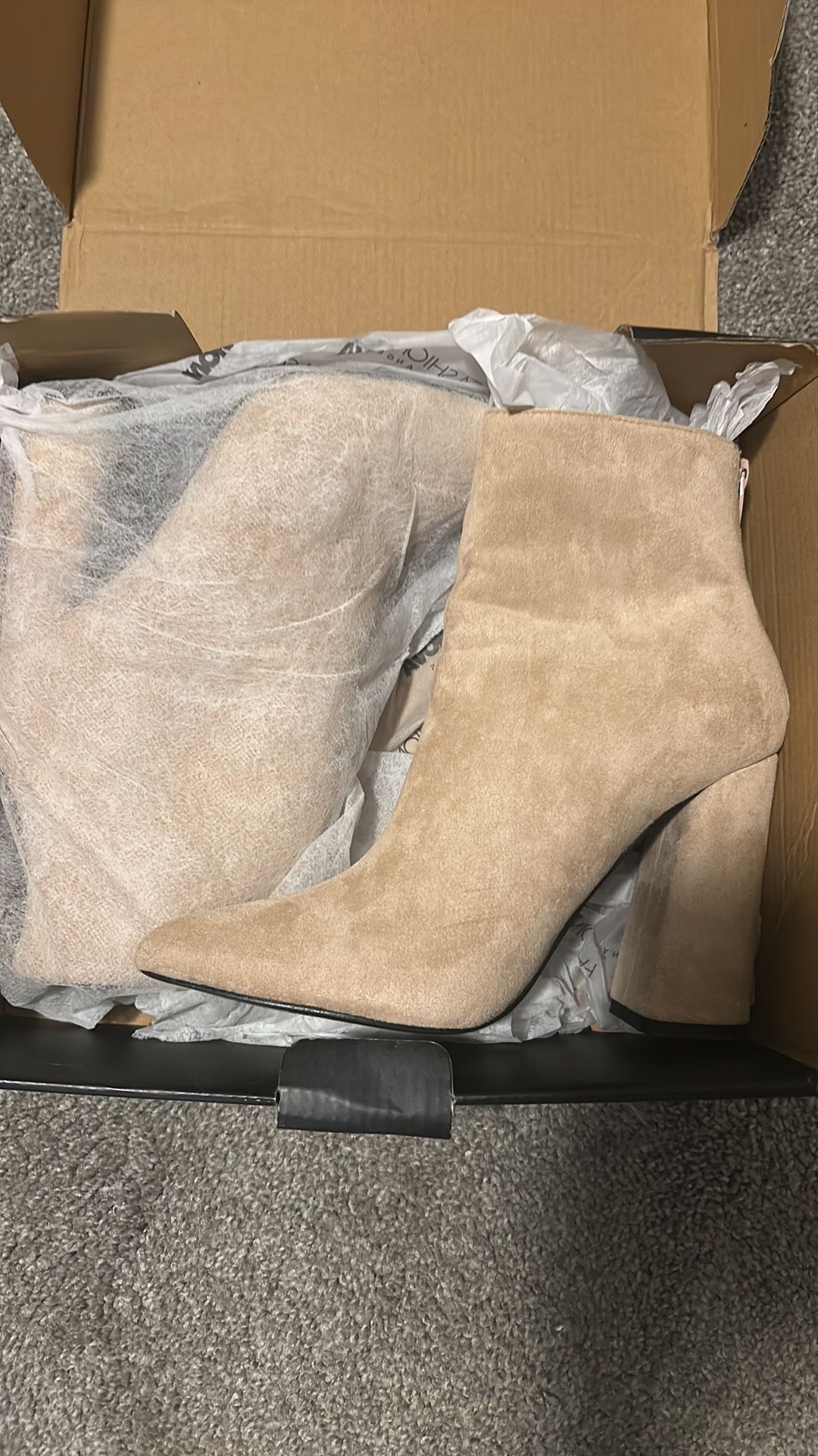 Fashion Nova Beige Boots