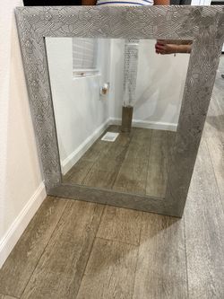 Silver Framed Mirror 