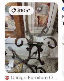 2 Glass tables