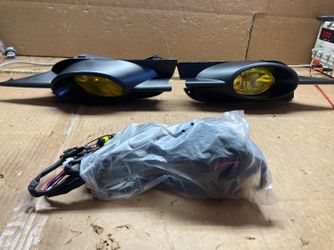 #B44 Fit 09-11 Honda Civic 2-Door Front Bumper Fog Light Driver & Passenger Side Enhance Visibility 