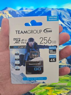 Teamgroup Micro SD Card 256GB for nintendo switch, steam deck, legion go etc