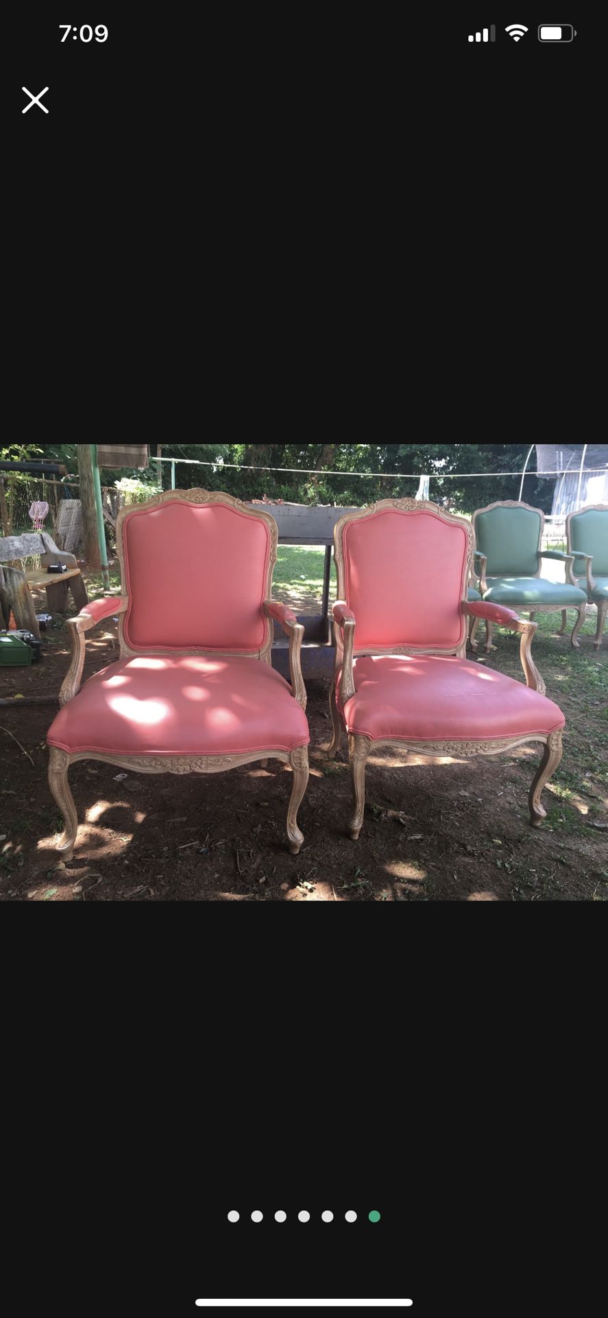 Antique 4 Peace Chair Set.