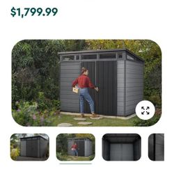 Keter Cortina 9x7 Storage Shed $1,400