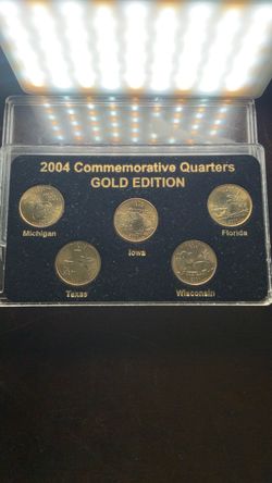 2004 Commemorative Quarters Gold Edition Set