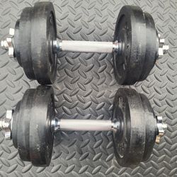 30lbs adjustable dumbells  Weights