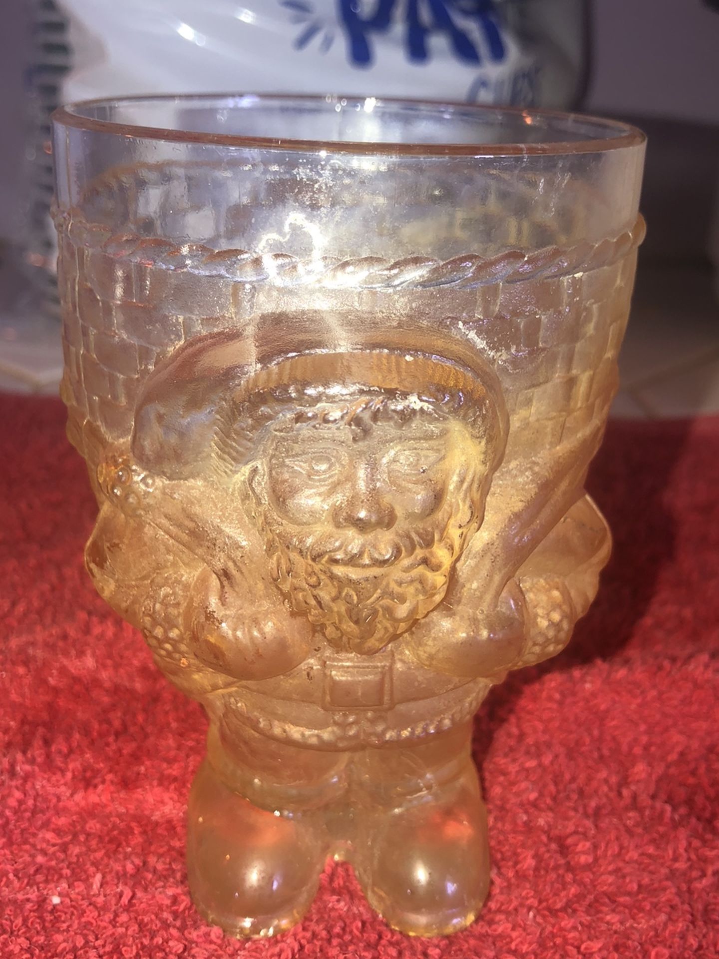 Vintage decorative Santa Claus Glass