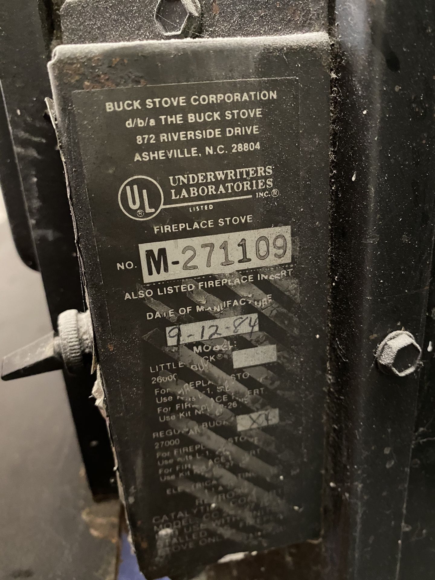 Buck Stove Little Buck 26000 Fireplace Insert for Sale in Littleton, CO -  OfferUp