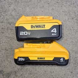 Dewalt 20v Batteries 4.0 Ah Brand New Price For Both 