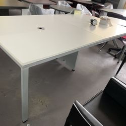 Conference Table White Modern 4’x8’ 