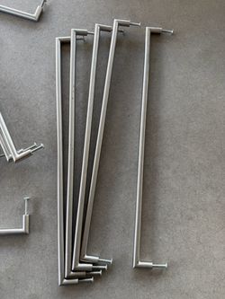 Brushed Nickel Cabinet Bar Pulls – Set of 5