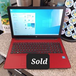 Red Hp Laptop Like New