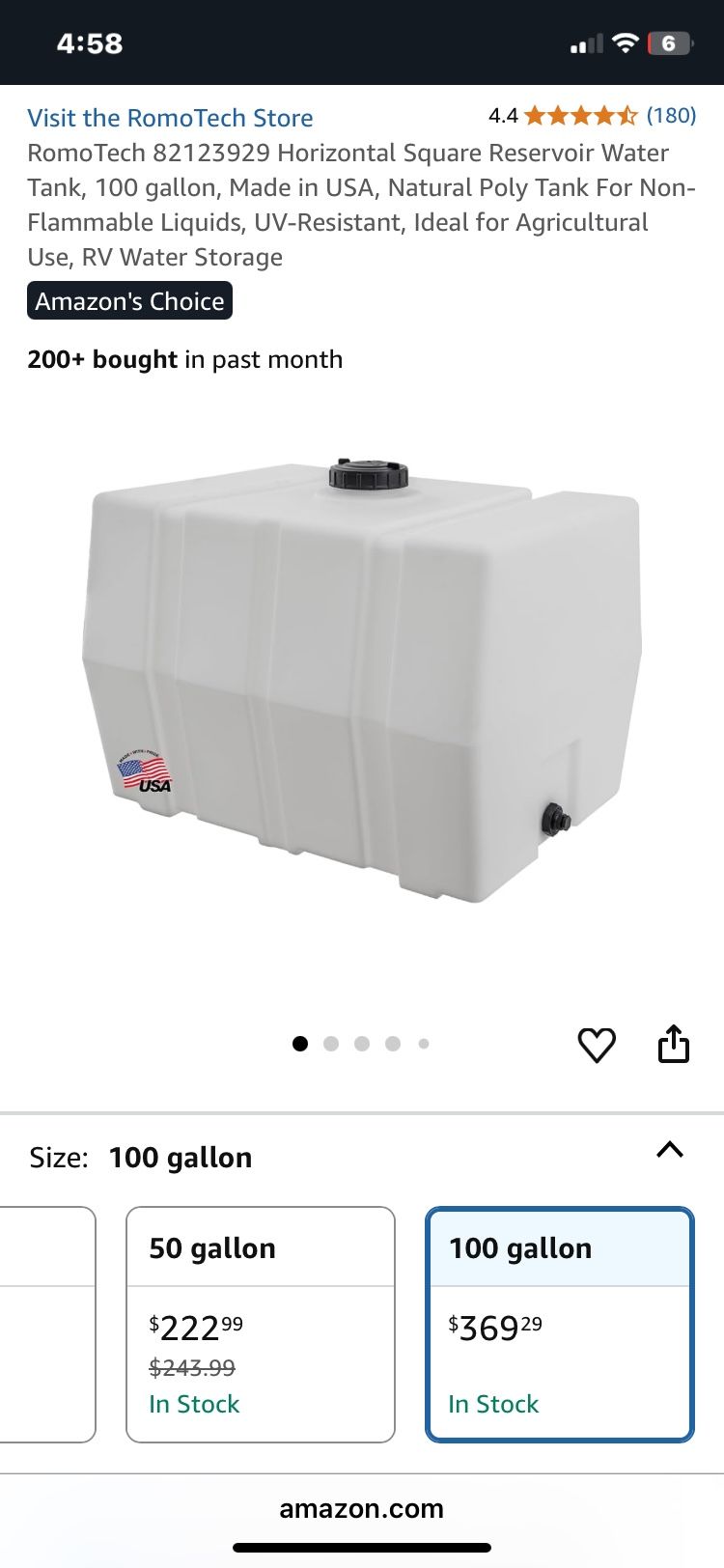 RomoTech 100 Gallon Tank