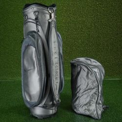 NIKE GOLF WOMENS GOLF BAG, SILVER & GRAY with Hood and Lock
