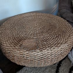 Wicker Woven Coffee Table Ottoman