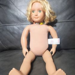 Our Generation Doll Curly Blonde Hair Green Eyes