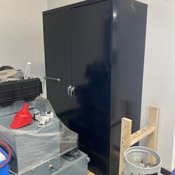 U Line Heavy-duty metal storage cabinet