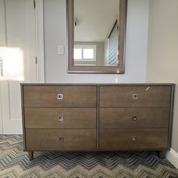 Taupe grey 6-Drawer Dresser by iNSPIRE Q Modern