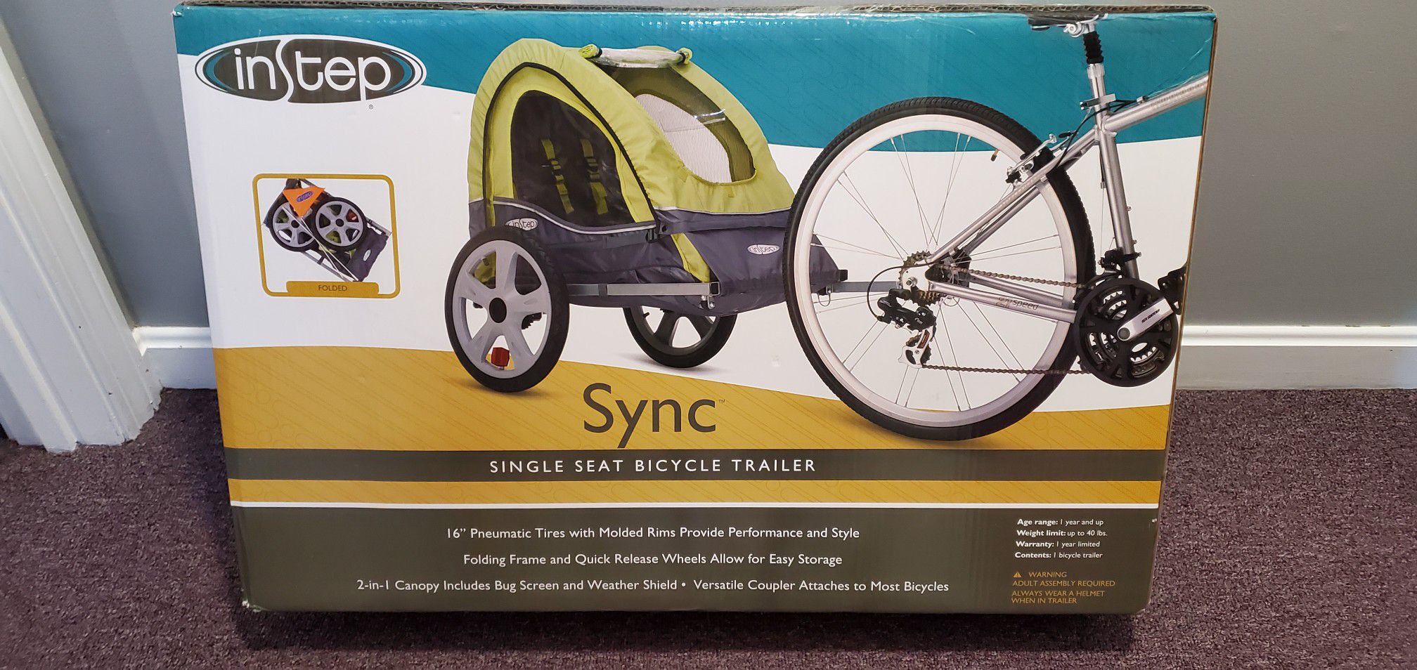 INSTEP single kids bicycle trailer